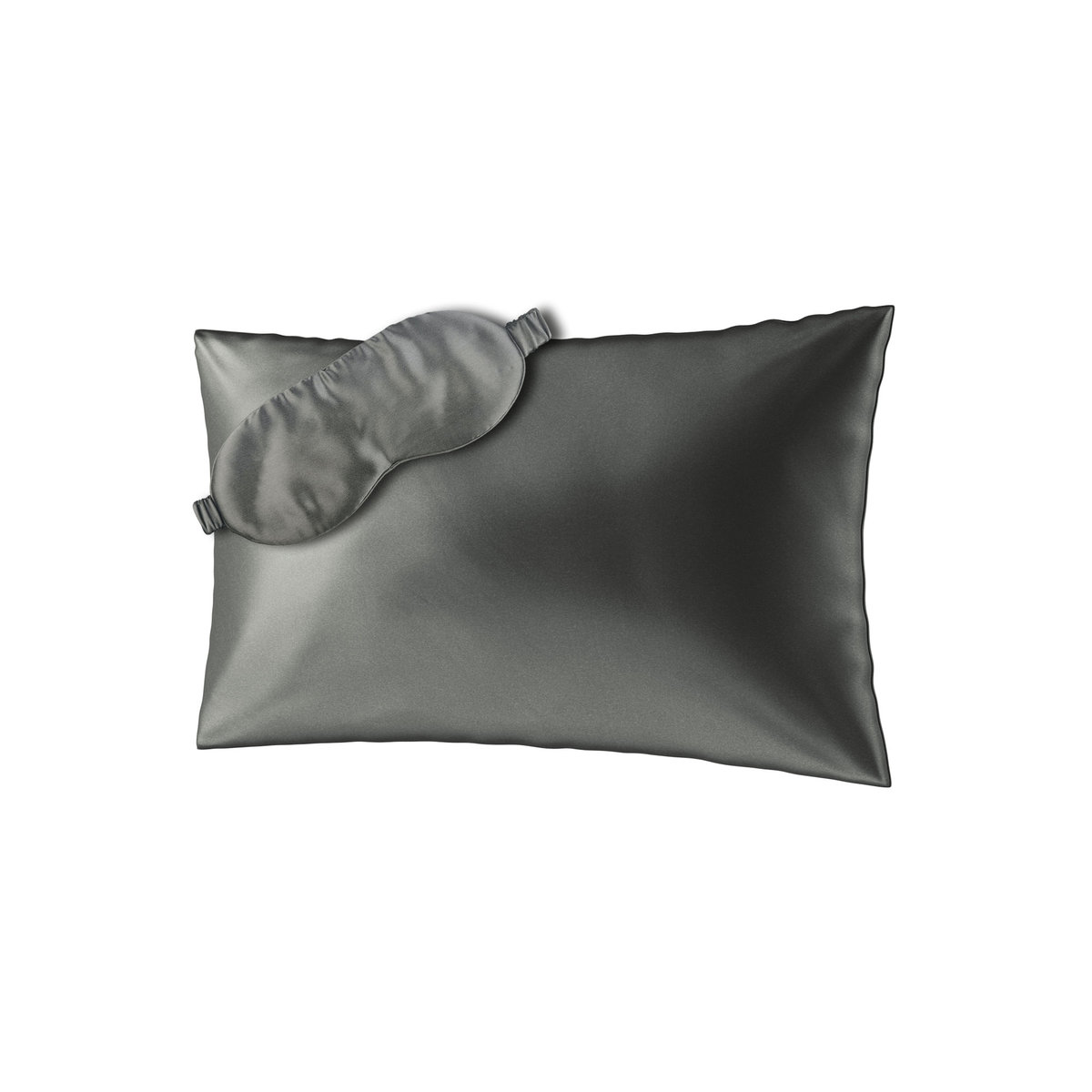 Ailoria, Zestaw Beauty Sleep maska na sen + poszewka na poduszkę 40x60 cm, szary