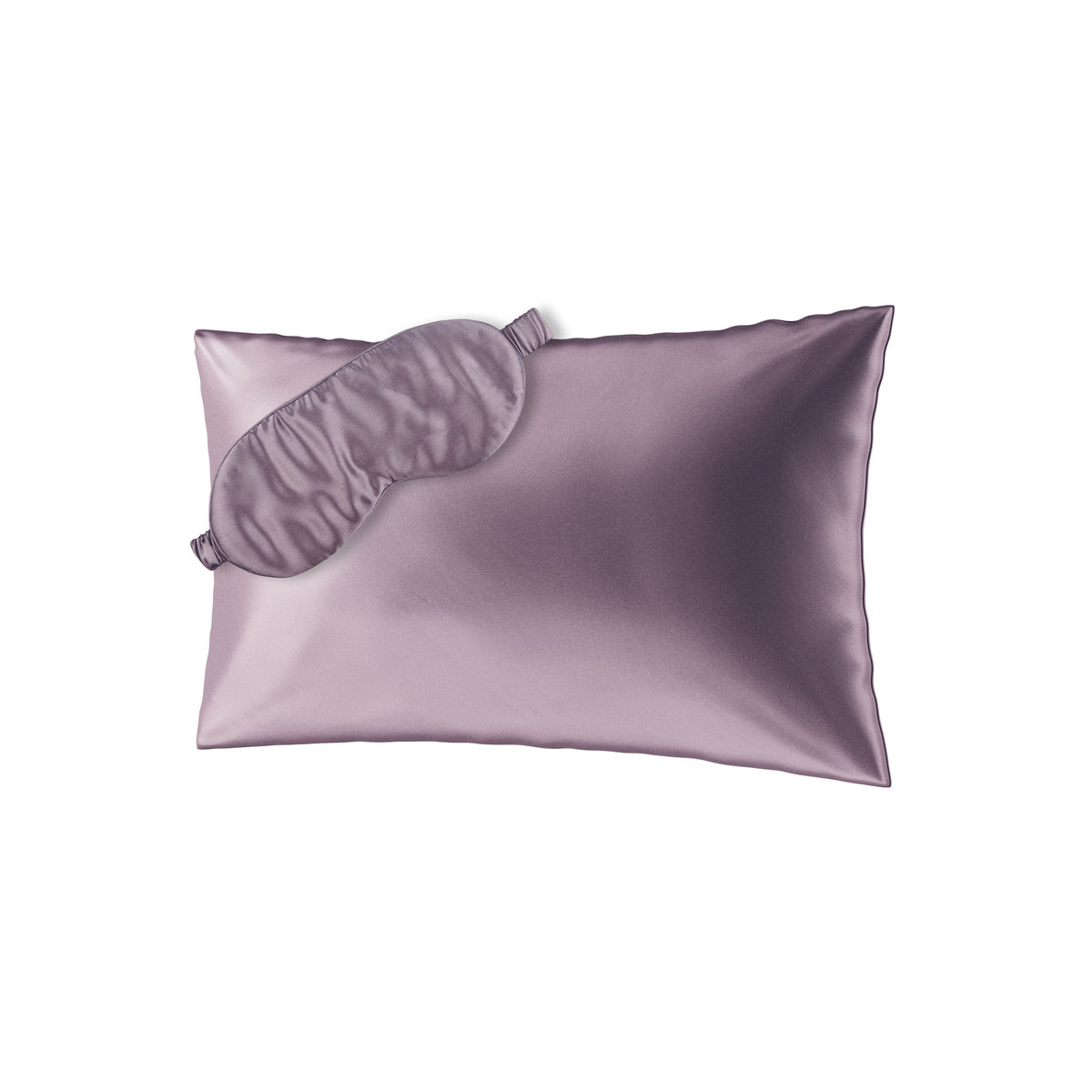 Ailoria, Zestaw Beauty Sleep maska na sen + poszewka na poduszkę 40x60 cm, fioletowy