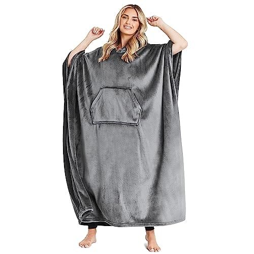 Oversized Koc Z Kapturem Z Polaru Citycomfort - Wygodna I Stylowa Kołdra Dla Dorosłych