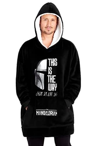 Mandalorian Męskie Bluzy Z Kapturem Polar Oversize Koc Bluza Z Kapturem Dziecko Joga - Oficjalne Bluzy Z Kapturem Mandalorian Dla Mężczyzn, Idealne ..