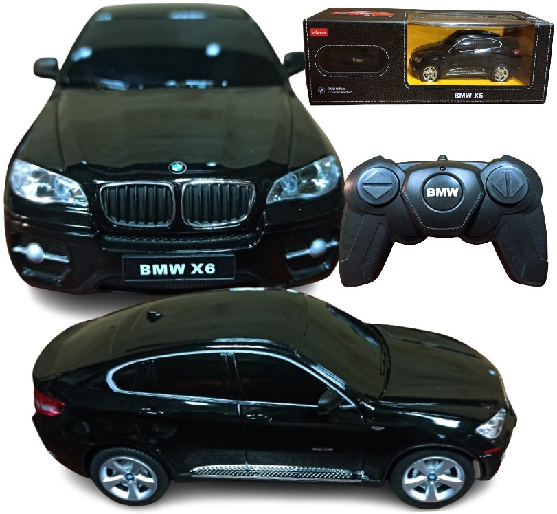 Autko Zdalnie Sterowane Rastar BMW X6 Samochód Auto Na Pilot 2,4GHz RC 1:24 czarne