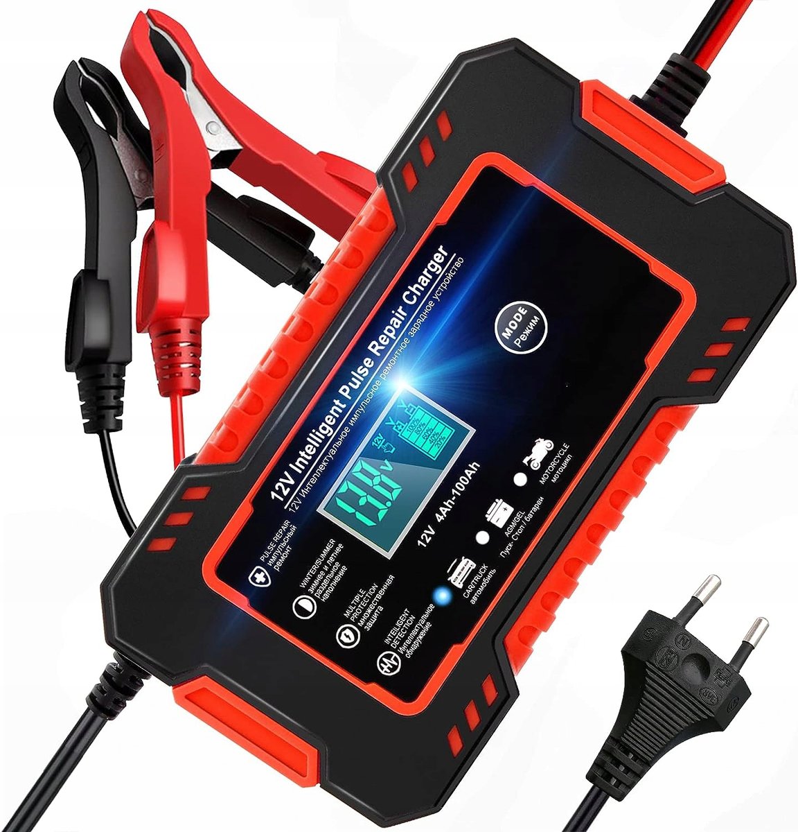 Prostownik Ładowarka Do Akumulatora Lcd 12V 6A