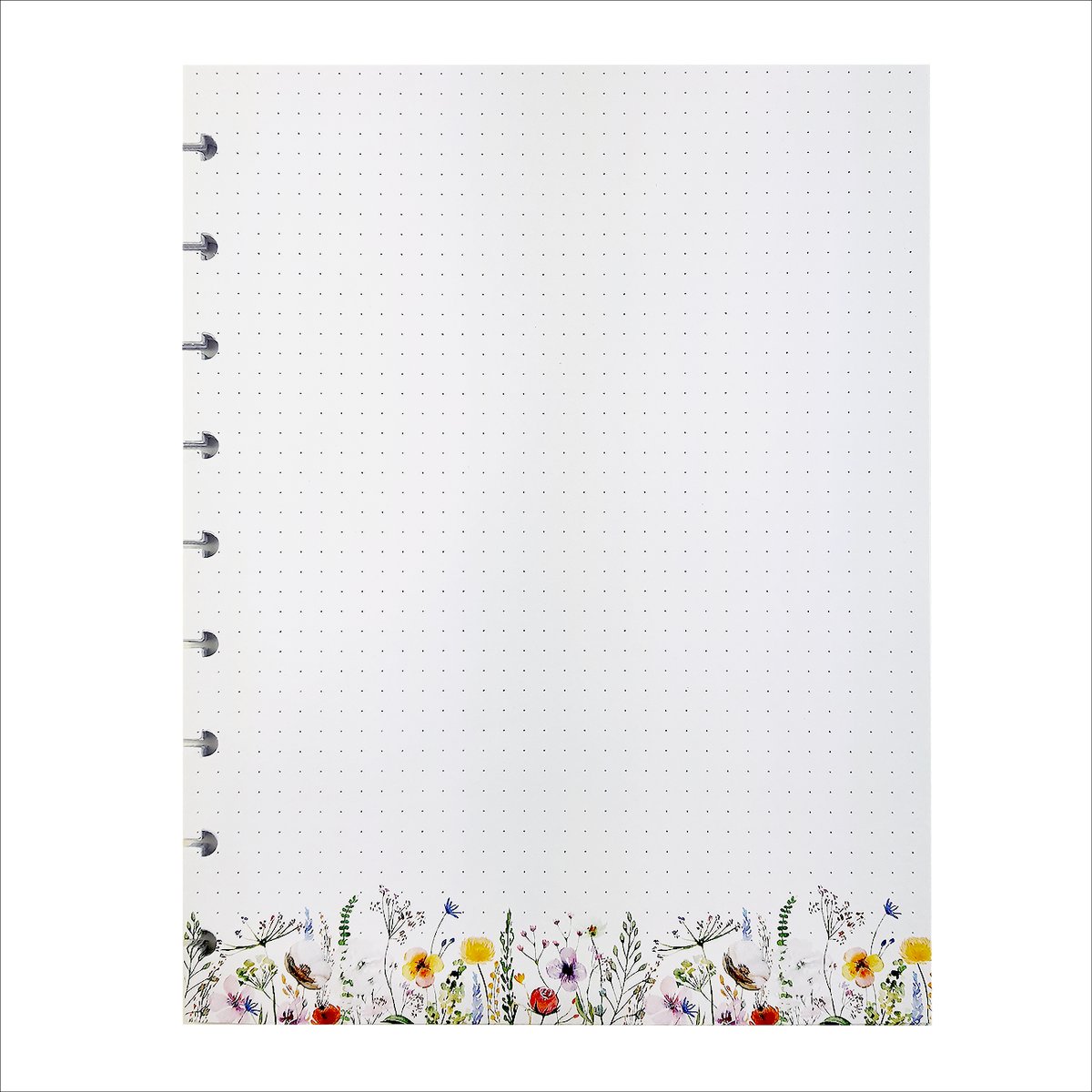 Notes w kropki – 40 kartek – wkład do planerów i notesów Zanotuj Mnie– kwiaty