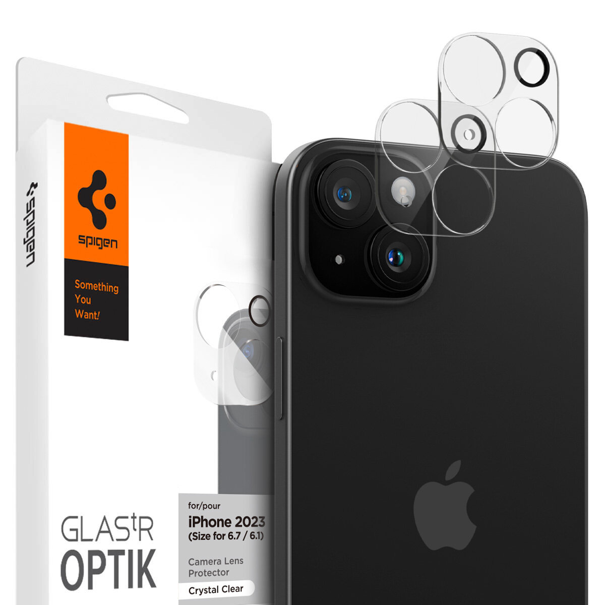 Spigen osłona aparatu do iPhone 15 / 15 Plus - przezroczysta 2 szt.