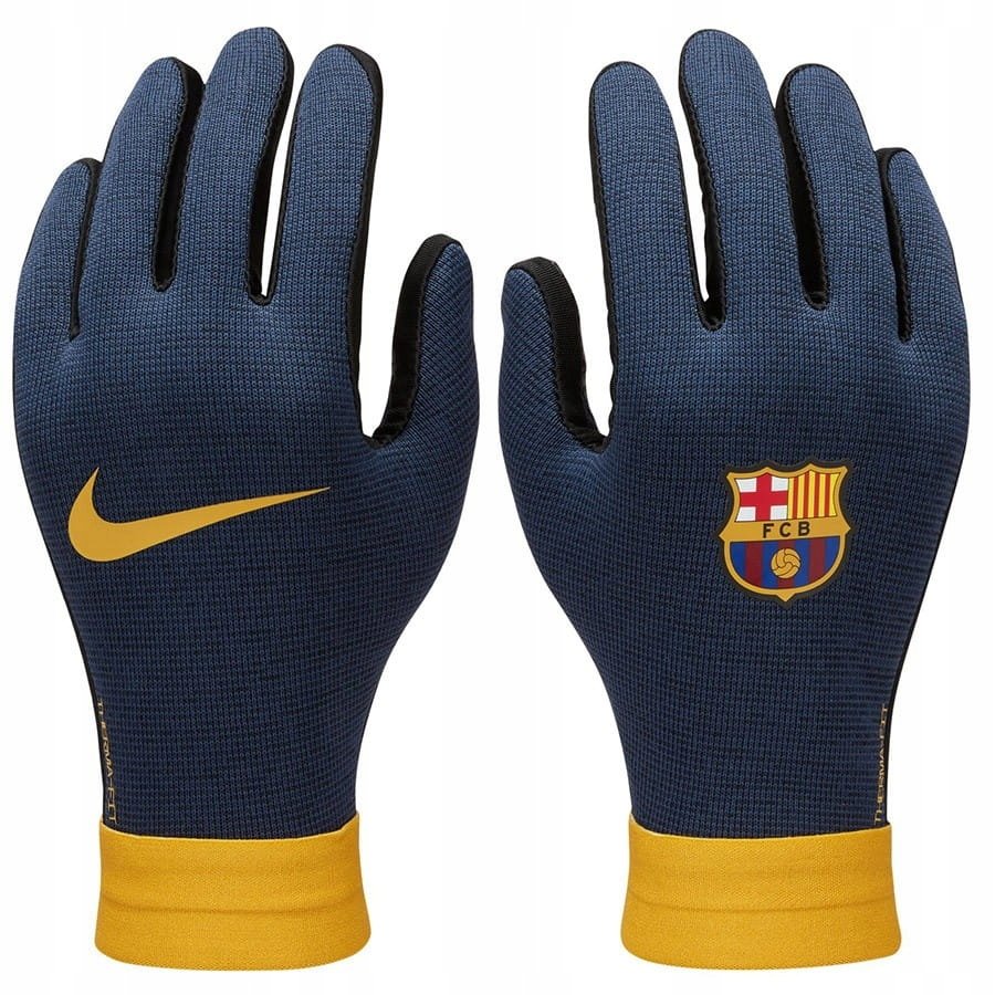 Rękawiczki Nike Fc Barcelona Academy Thermafit Junior Piłkarskie Sportowe M