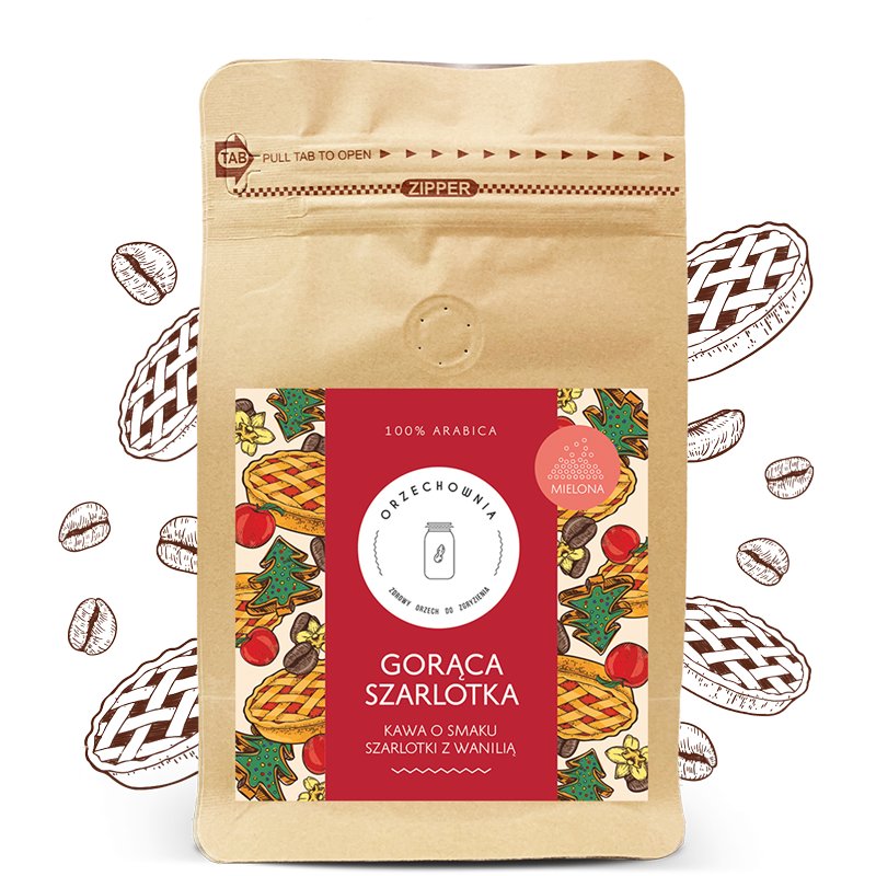ORZECHOWNIA Kawa Gorąca szarlotka mielona, 200g