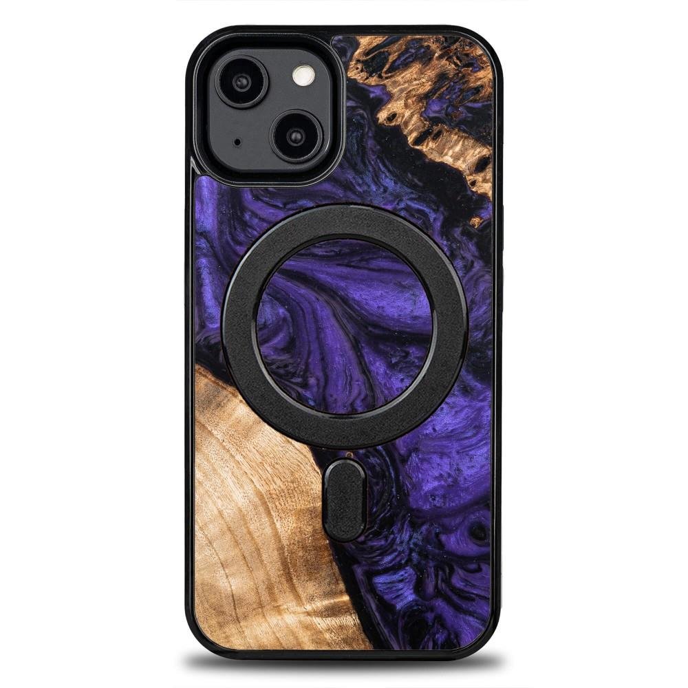 Etui z drewna i żywicy do iPhone 15 Plus plecki case cover pokrowiec Bewood