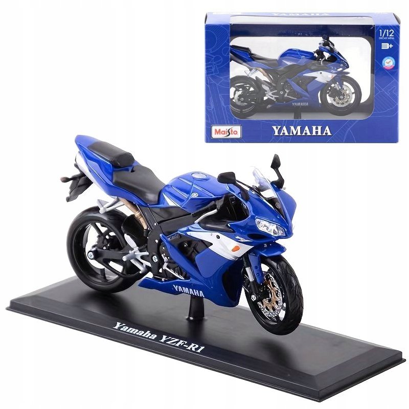 Yamaha YZF-R1 model z podstawką skala 1:12 Maisto