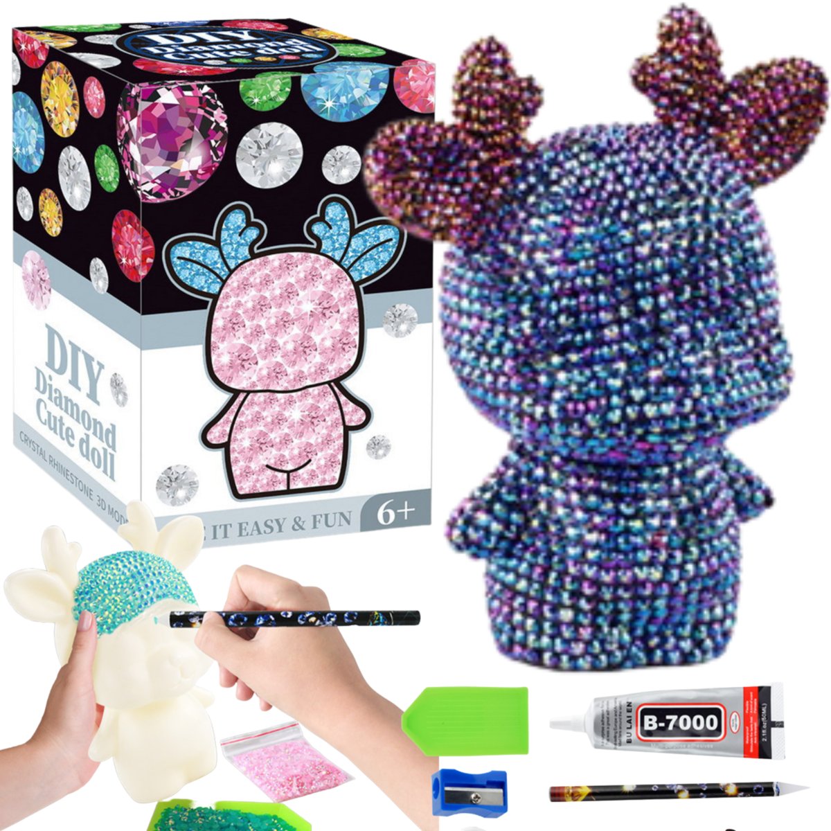 Zestaw Artystyczny Wyklejanka Malowanie Diamentami