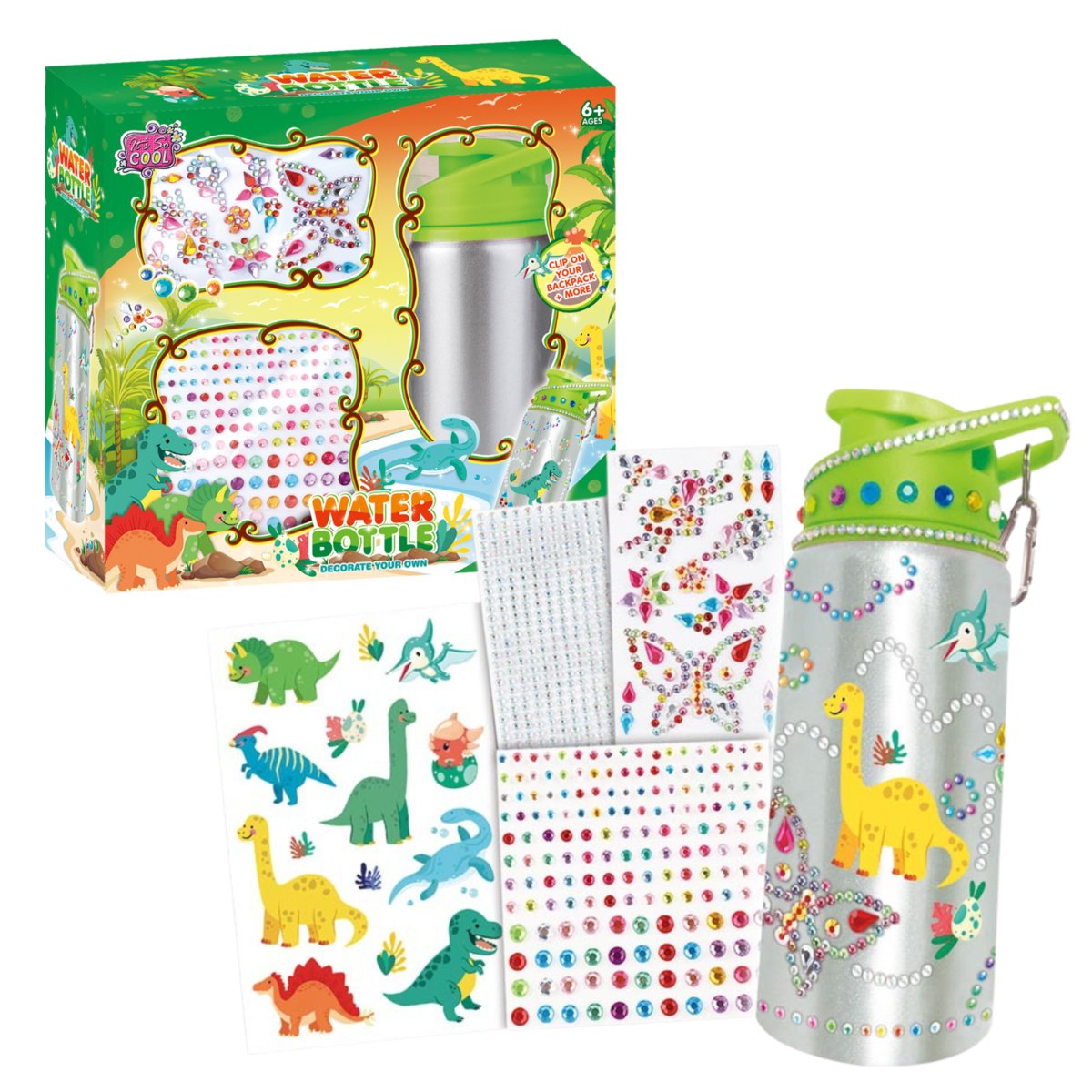 Zestaw Kreatywny Butelka Bidon Do Malowania Haft Diamentowy Wyklajanka 5D