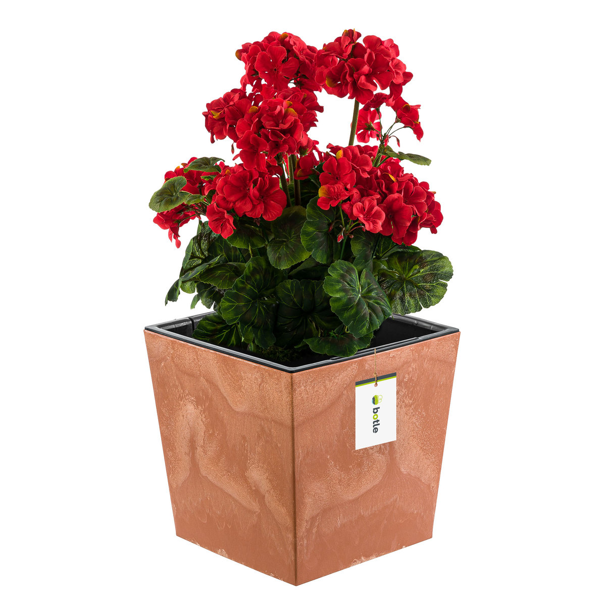 Doniczka skrzynka beton efekt terakota wkład 7,5 L