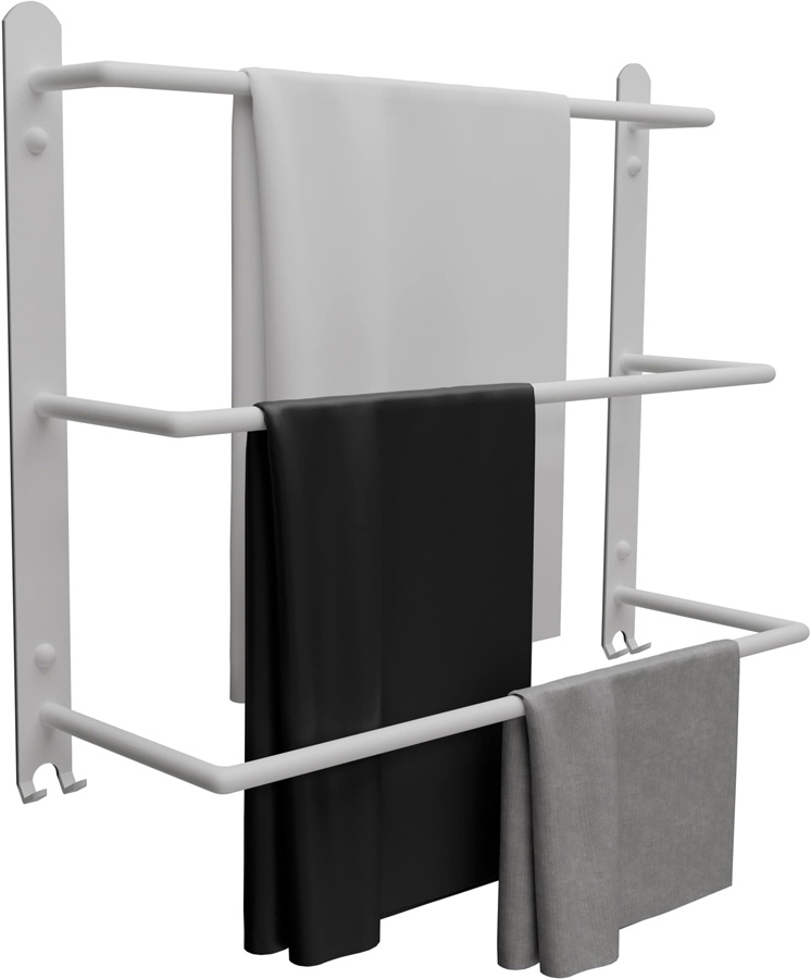 Biały wieszak łazienkowy na ręczniki M5-L50