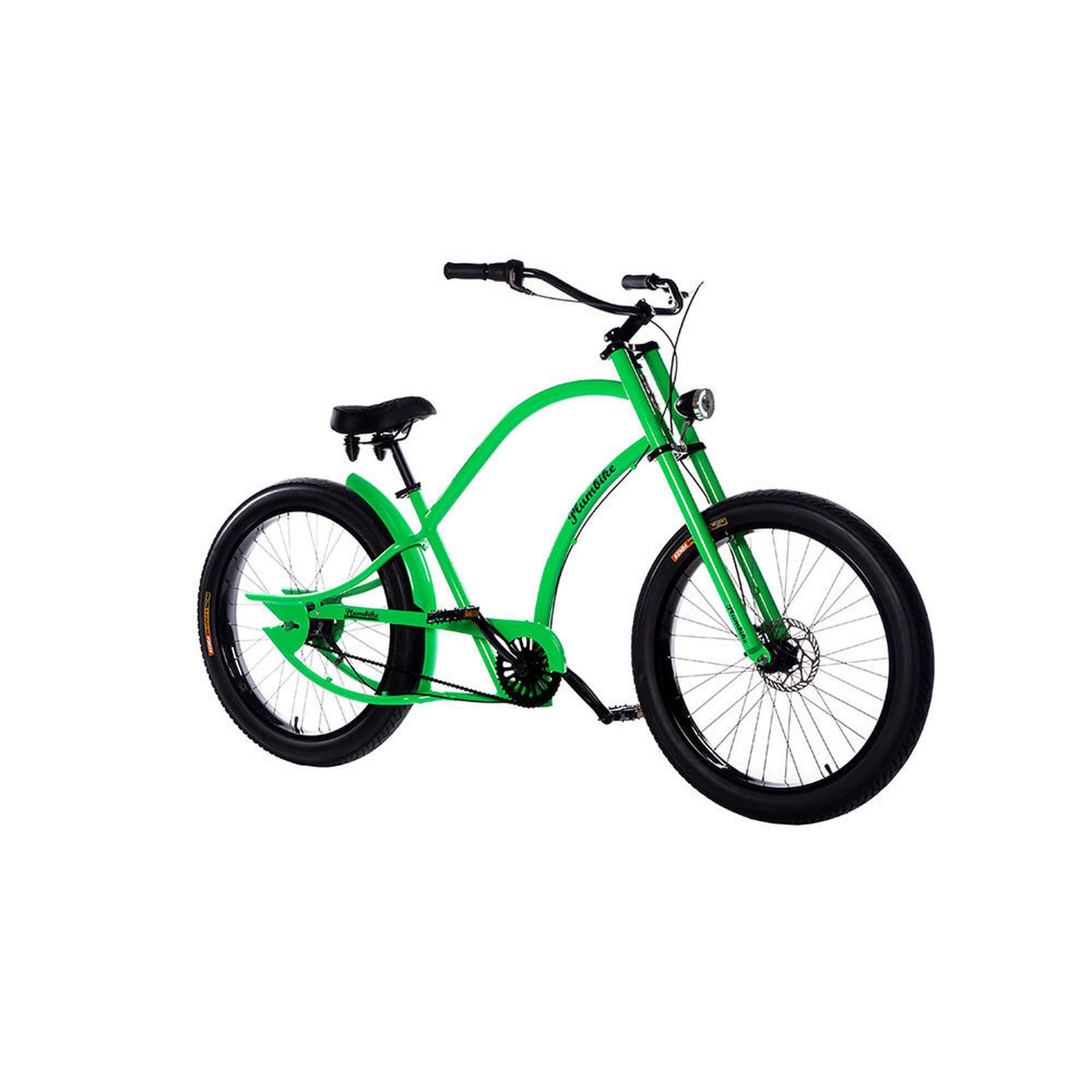 Rower Miejski Męski Grand Chopper Exotic Green 7B, Rama 21