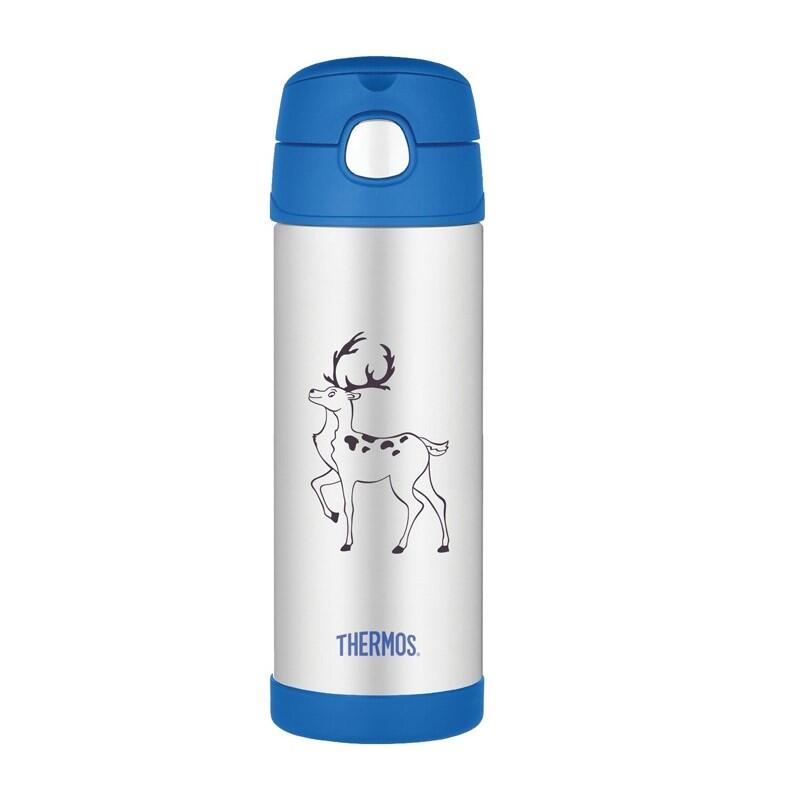 Thermos Termos dziecięcy ze słomką 470 ml niebieski 120022