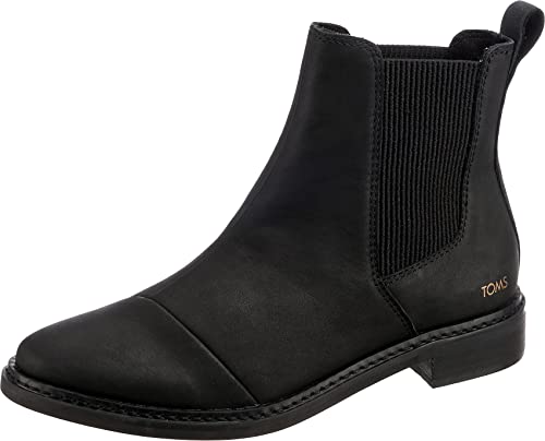 TOMS Women_Boot_Czarna skóra, buty turystyczne damskie, 36 EU, czarny, 36 EU