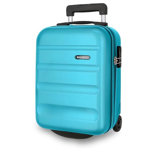 Roll Road Flex Kabina Walizka Niebieski 31x40x20 cms Sztywne ABS Zamknięcie kombinowane boczne 33L 2,46 kg 4 Podwójne Koła Bagaż Dłoń, Pod siedzeniem, niebieski, Talla única, Walizka kabinowa