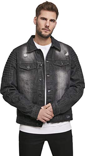 Southpole Męska kurtka rowerowa Trucker Jacket, bk.piasek, S