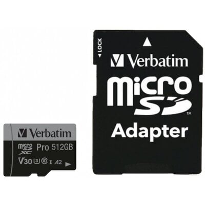 Verbatim 512GB microSDXC Pro 90MB/s - darmowy odbiór w 22 miastach i bezpłatny zwrot Paczkomatem aż do 15 dni