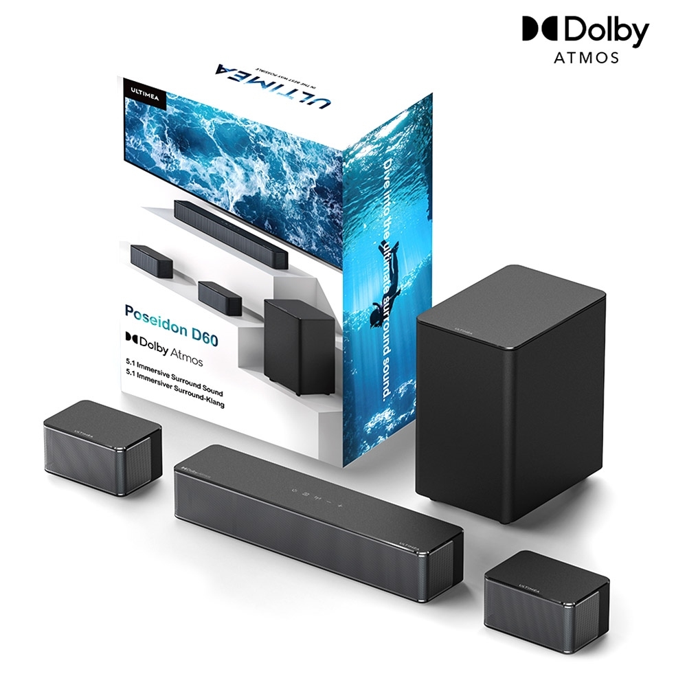 ULTIMEA Poseidon D60, Dolby Atmos 5.1