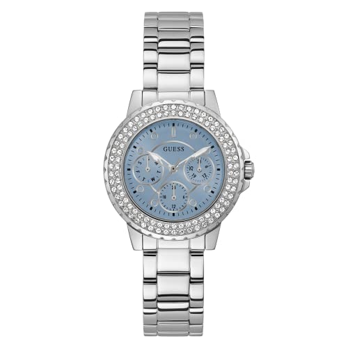 GUESS Zegarek na co dzień GW0410L1, Srebrny odcień/lodowy niebieski, Jeden rozmiar, bransoletka