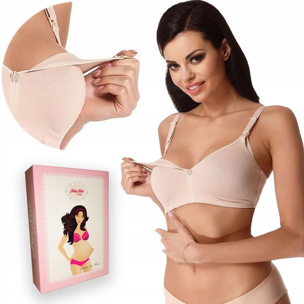 ﻿Biustonosz do karmienia Alles MAMA EASY beż, 95D