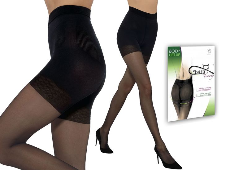 ﻿Gatta modelujące Lift-Up, 20 den, push up nero 3-M
