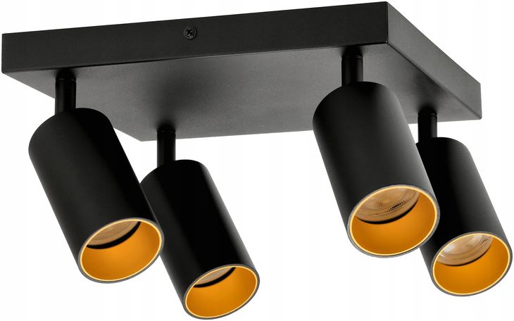 Lampa Sufitowa Listwa Szyna Lampa LED 4xGU10 GOLD