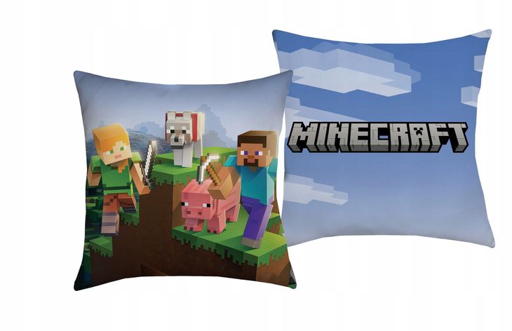 Poduszka Minecraft 40x40 Alex Steve Creeper 06