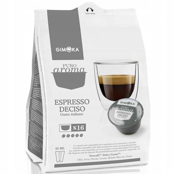 Kapsułki Do Ekspresu Gimoka Dolce Gusto Deciso 16 Sztuk