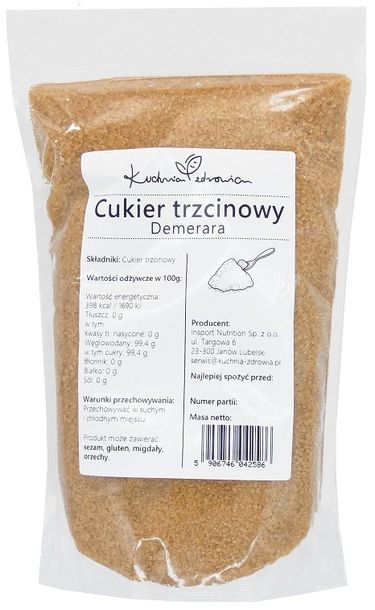 Cukier trzcinowy KUCHNIA ZDROWIA 1kg Demerara
