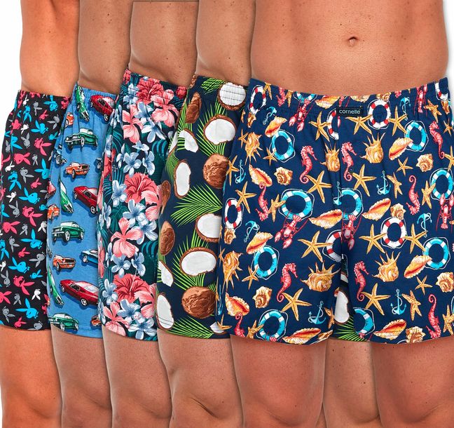 Bokserki Luźne Męskie Cornette Classic 5 Szt. Xl