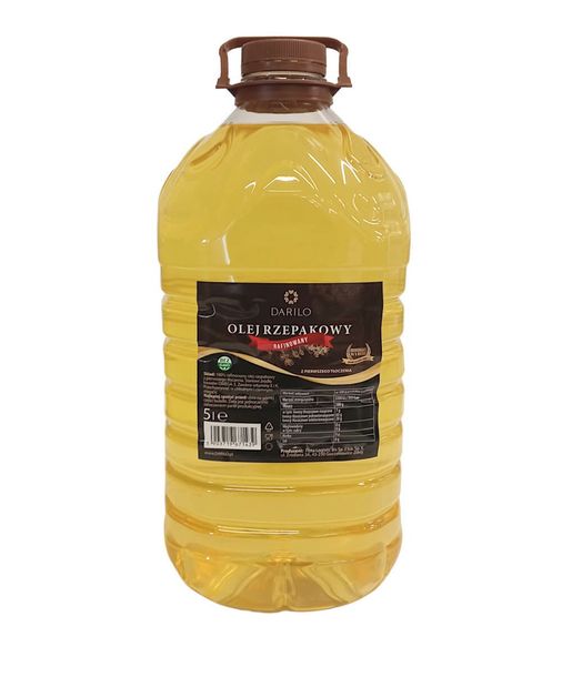 Olej rzepakowy rafinowany 5000 ml