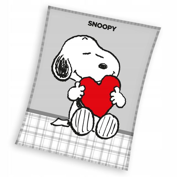 Koc Polarowy Narzuta 150x200 Snoopy Piesek