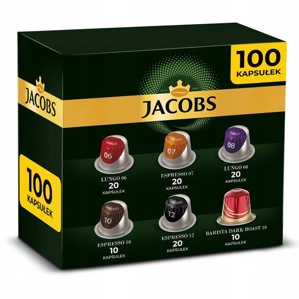 ﻿Kapsułki Jacobs KAWA NESPRESSO 10x10 100 szt.