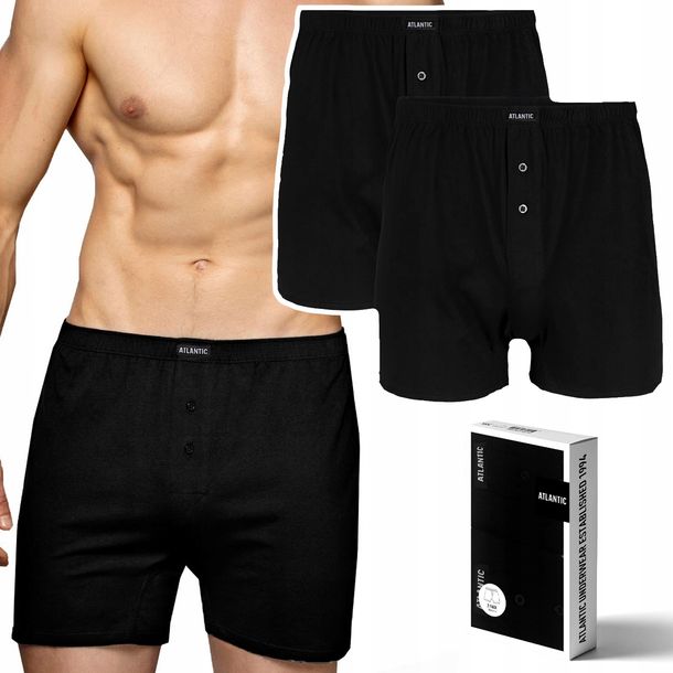Bokserki męskie luźne ATLANTIC 2BMB-003 r. - XL
