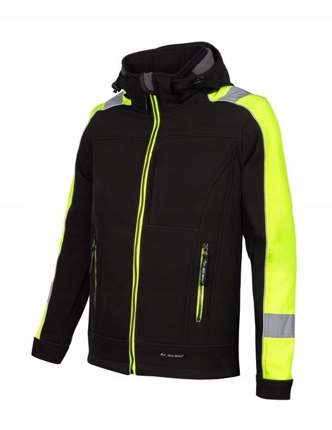 KURTKA ROBOCZA softshell ODBLASKOWA ostrzegawcza