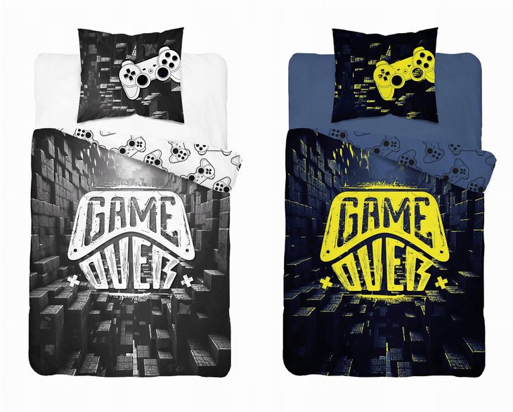 ﻿Pościel Świecąca w ciemności 160x200 Gamer Pad do gry konsola