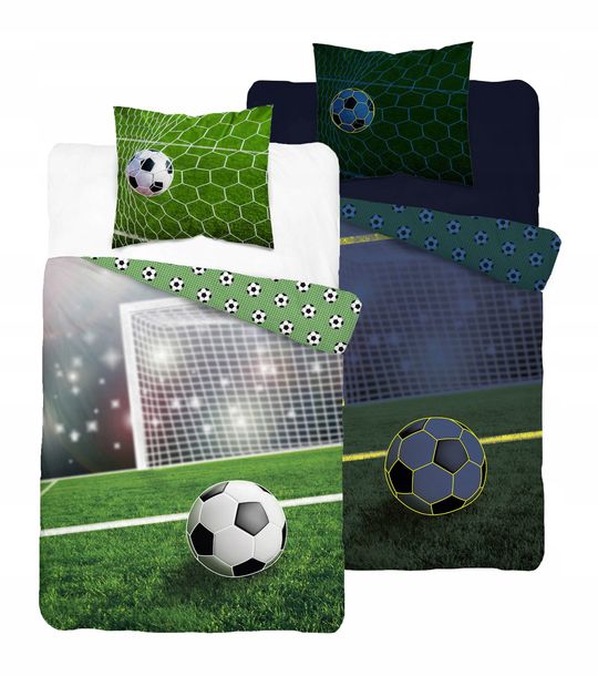 ﻿Pościel Świecąca w ciemności 160x200 Bramka Boisko Piłka