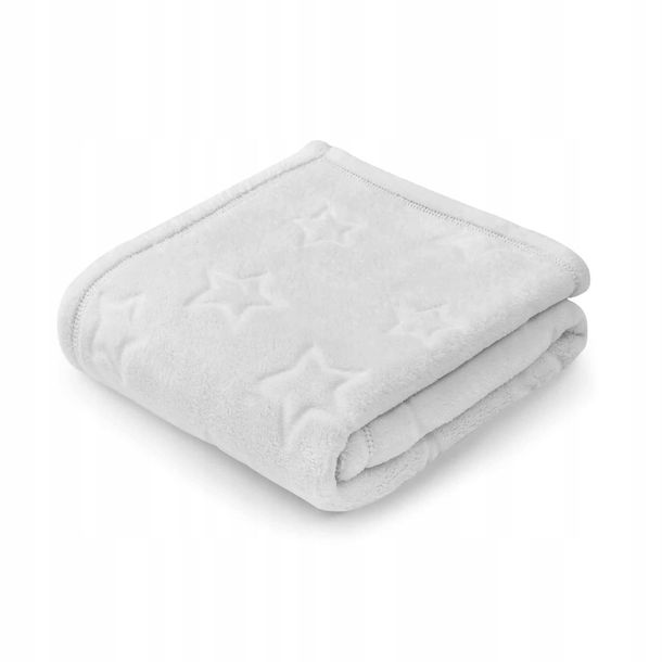PEPI Kocyk dziecięcy w gwiazdki 70x100 grey silver