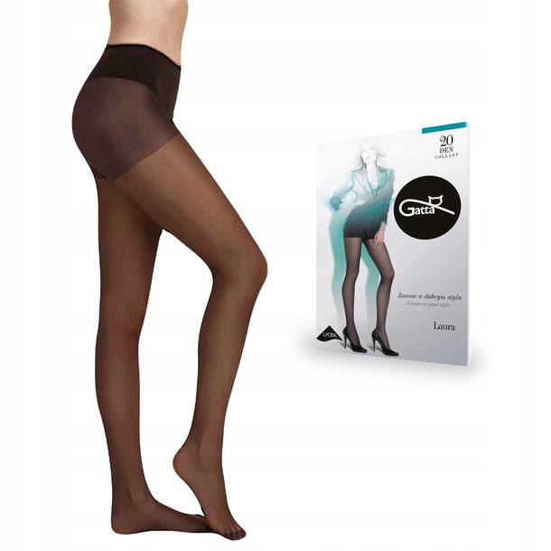 Rajstopy Gatta Laura 20 den lycra, Moka 2-S