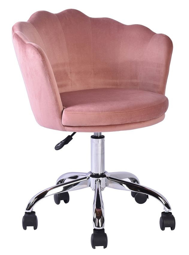 Fotel Obrotowy Rose Velvet Bluvel 52 Róż Antyczny