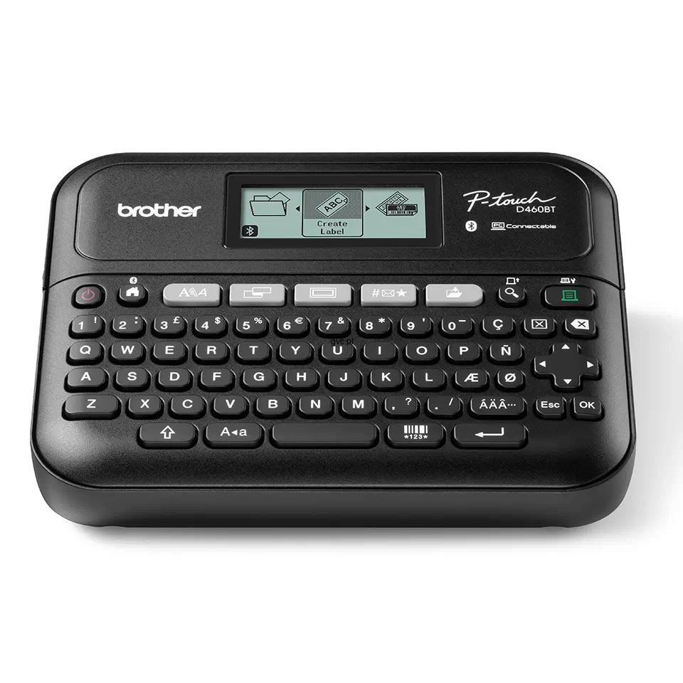 PT-D460BTVP - Biurkowa profesjonalna drukarka etykiet P-touch z szerokością taśmy TZe do 18mm - zestaw