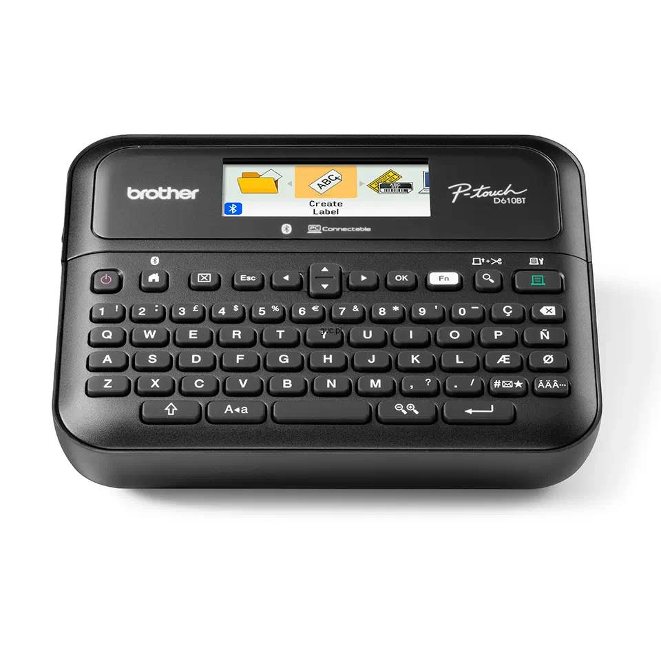 PT-D610BTVP - Biurkowa profesjonalna drukarka etykiet P-touch z szerokością taśmy TZe do 24mm - zestaw