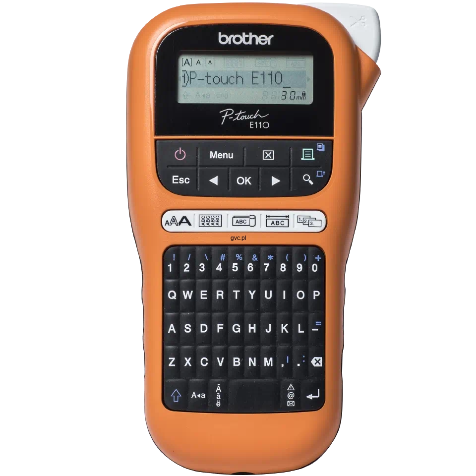 PT-E110VP - Profesjonalna ręczna drukarka etykiet P-Touch z szerokością taśmy TZe do 12mm
