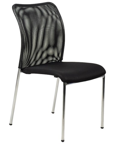 Krzesło biurowe HN-7502 czarne/chrom