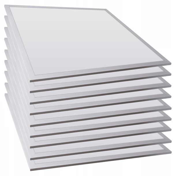 10x PANEL LED OPRAWA RASTROWA 60x60cm 595x595mm 50W KASETON CCD sufitowy