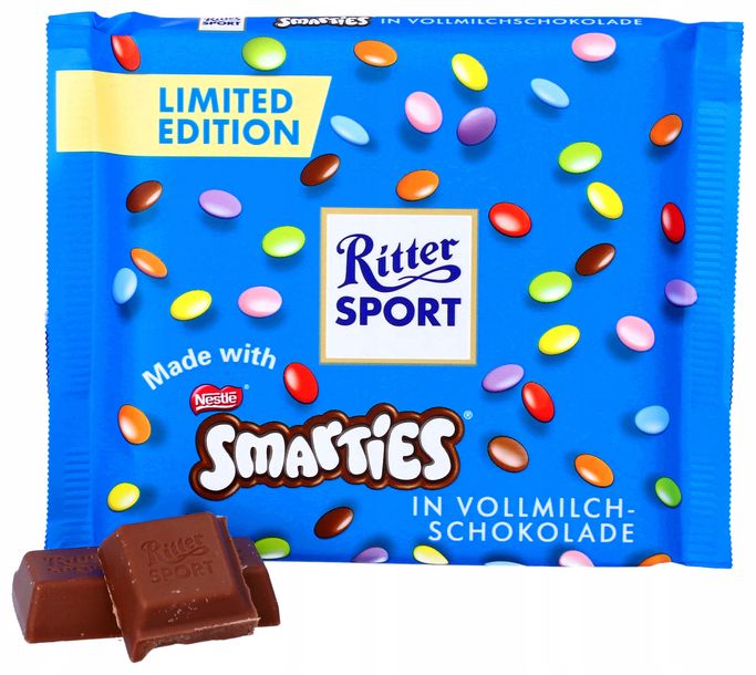 Czekolada mleczna Ritter SPORT Smarties Limitowana