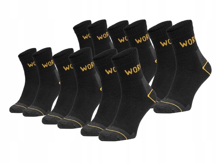 Skarpety ROBOCZE ZAKOSTKI WORK bawełna 6PAK 43/46