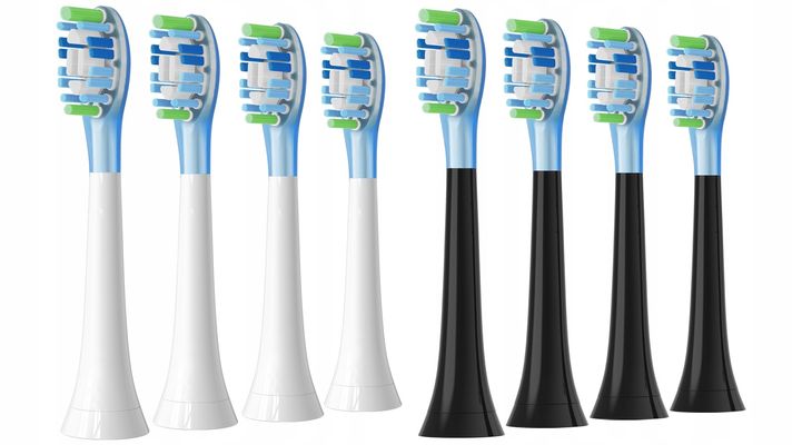 8x Końcówki Do Philips Sonicare C3 Premium Black & White