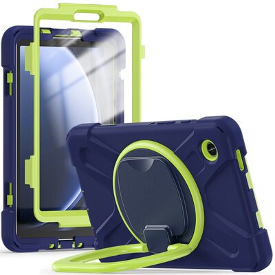 Etui na Galaxy Tab A9 8.7 X110/X115 TECH-PROTECT X-Armor Granatowo-zielony